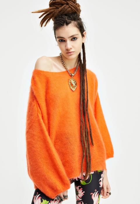 Aniye By, maglia in mohair arancio