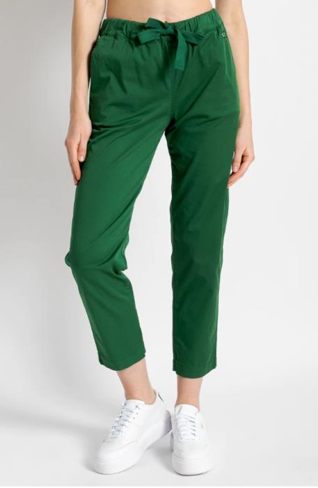 Semicouture, pantalone in gabardina verde