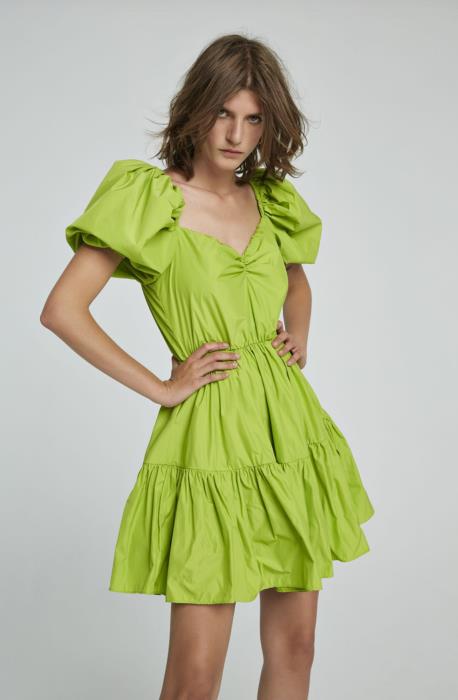 Mini abito Aniye By in taffeta’ verde