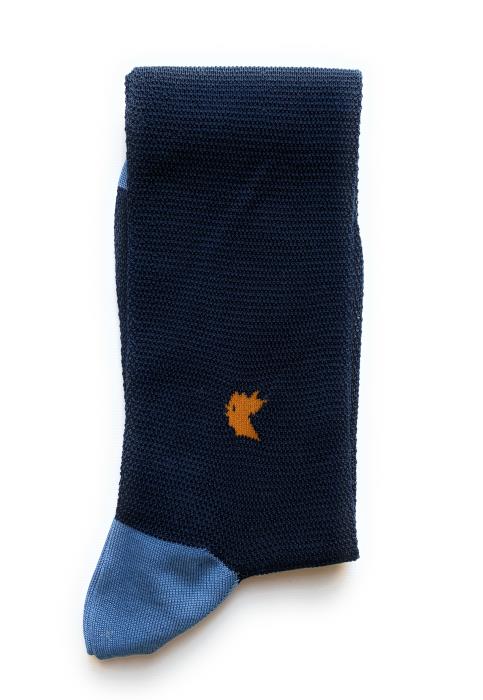 Gallo, calze in piquet blu-avio